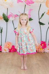 Preppy Petals Pom Pom Dress - Mila & Rose ® - Flyclothing LLC