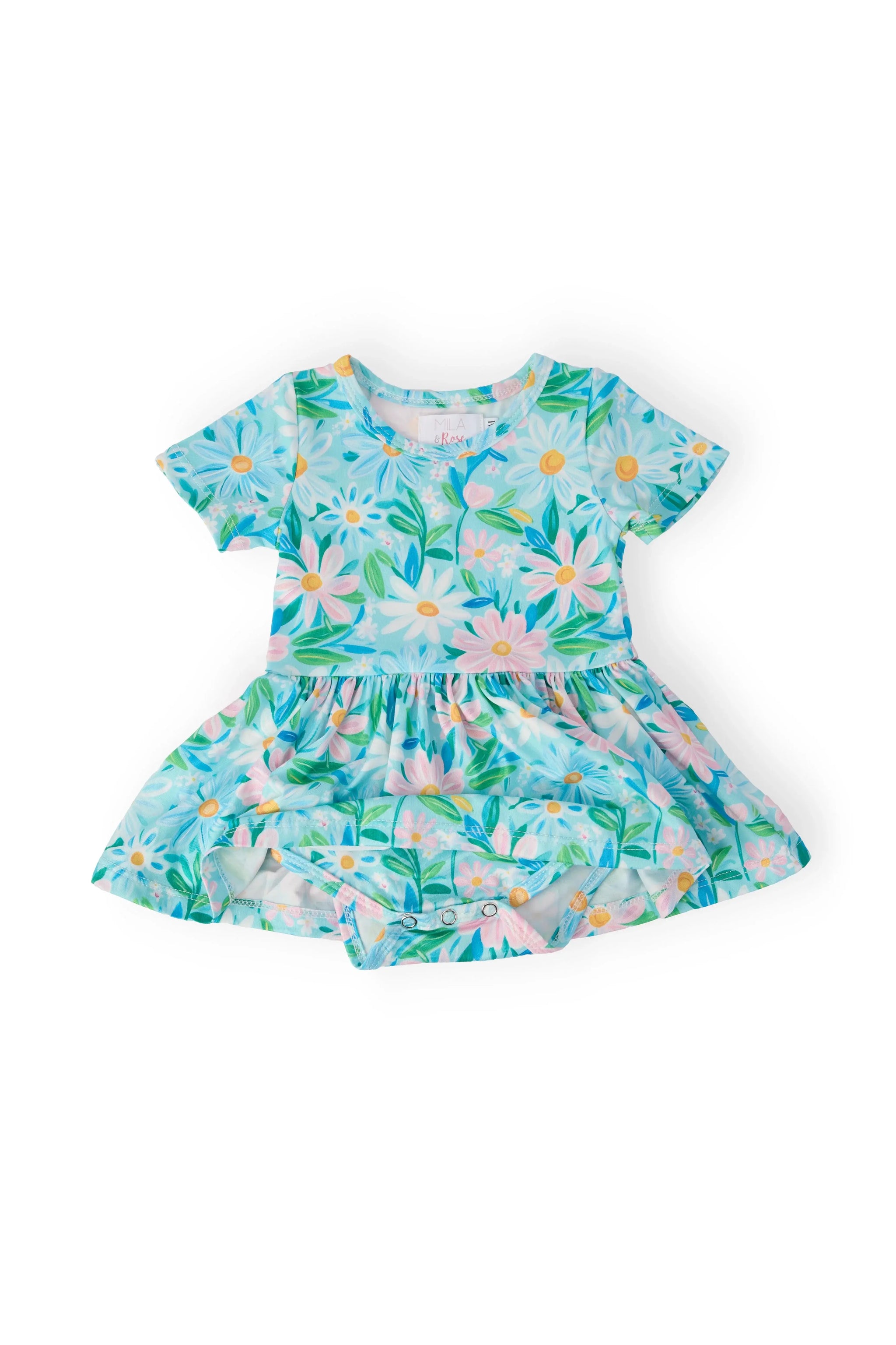 Preppy Daisies S/S Twirl Bodysuit - Mila & Rose ® - Flyclothing LLC
