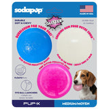 Glitter Ball 3-Pack Dog Toy | Soft PUP-X Rubber Floating Fetch Ball with Treat Dispenser | USA Made - SodaPup/True Dogs, LLC - Flyclothing LLC