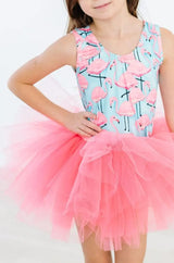 Pretty in Pink Flamingos Tank Tutu Leotard - Mila & Rose ® - Flyclothing LLC