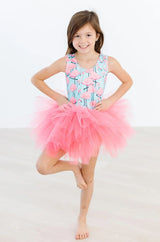 Pretty in Pink Flamingos Tank Tutu Leotard - Mila & Rose ® - Flyclothing LLC