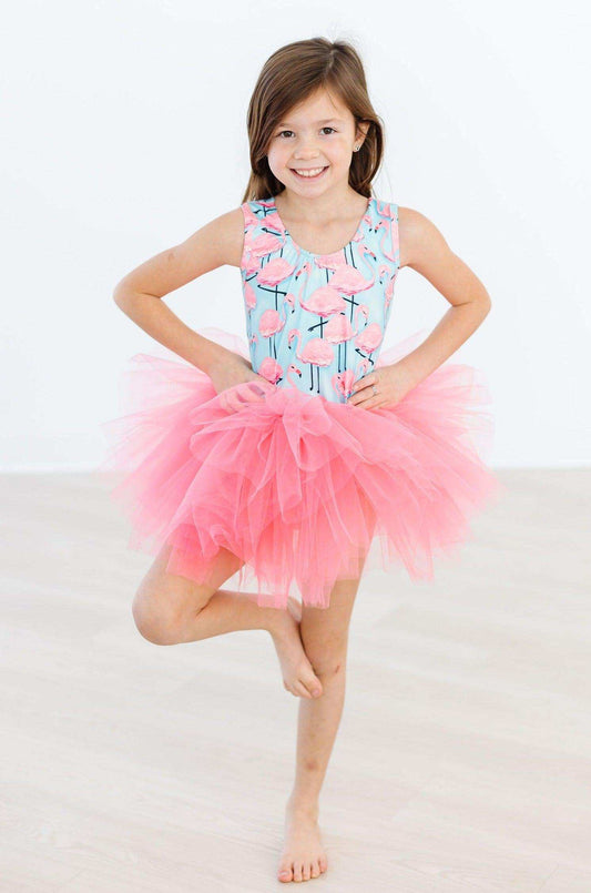 Pretty in Pink Flamingos Tank Tutu Leotard - Mila & Rose ® - Flyclothing LLC