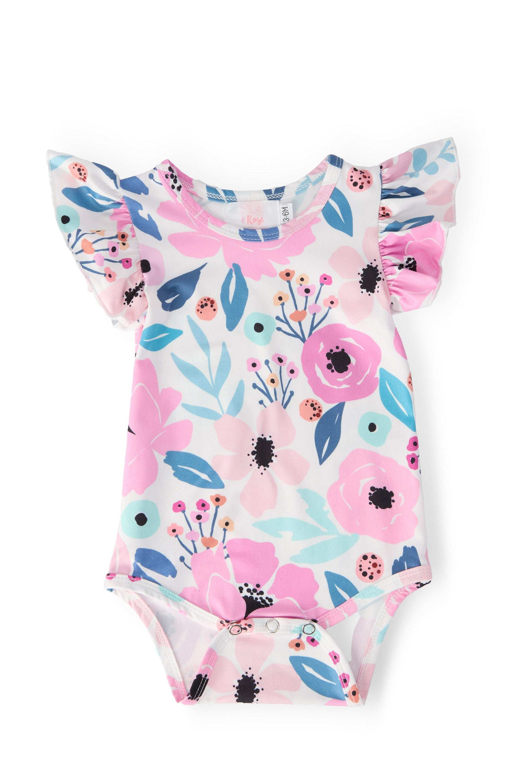 Pretty in Purple S/S Flutter Bodysuit - Mila & Rose ® - Flyclothing LLC