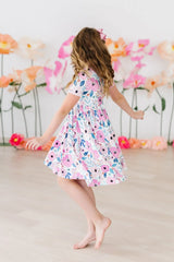 Pretty in Purple S/S Pocket Twirl Dress - Mila & Rose ® - Flyclothing LLC