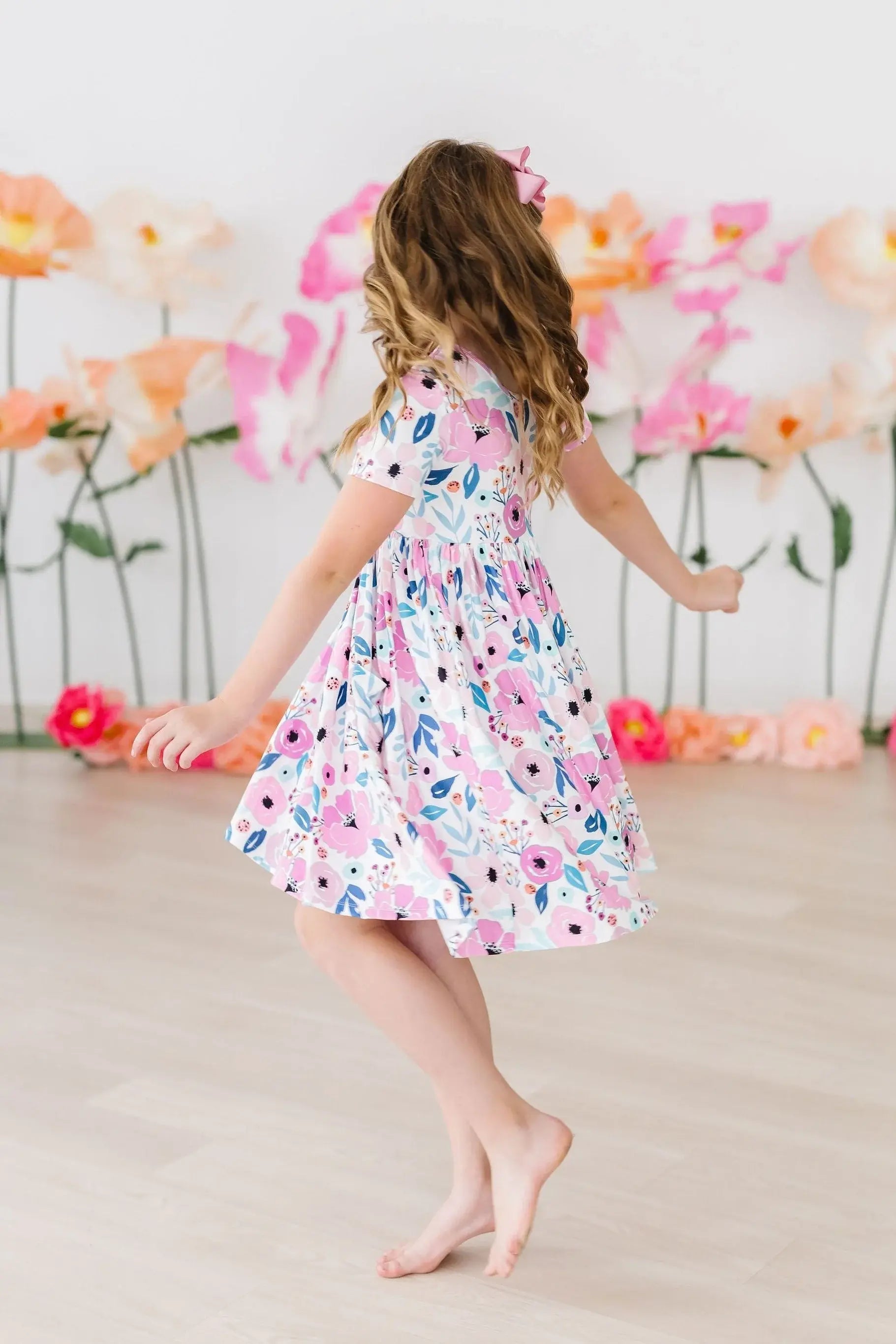 Pretty in Purple S/S Pocket Twirl Dress - Mila & Rose ® - Flyclothing LLC