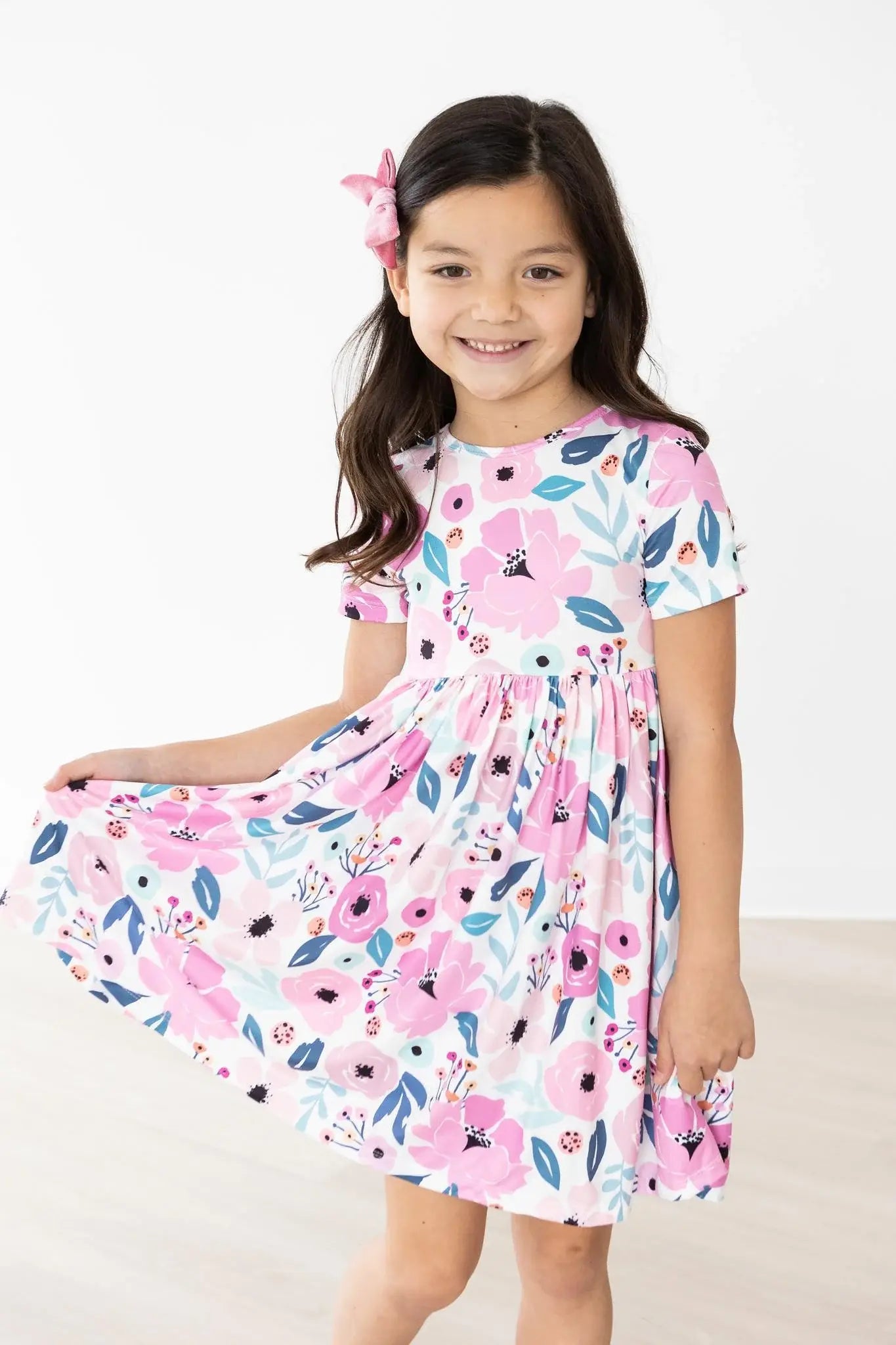 Pretty in Purple S/S Pocket Twirl Dress - Mila & Rose ® - Flyclothing LLC