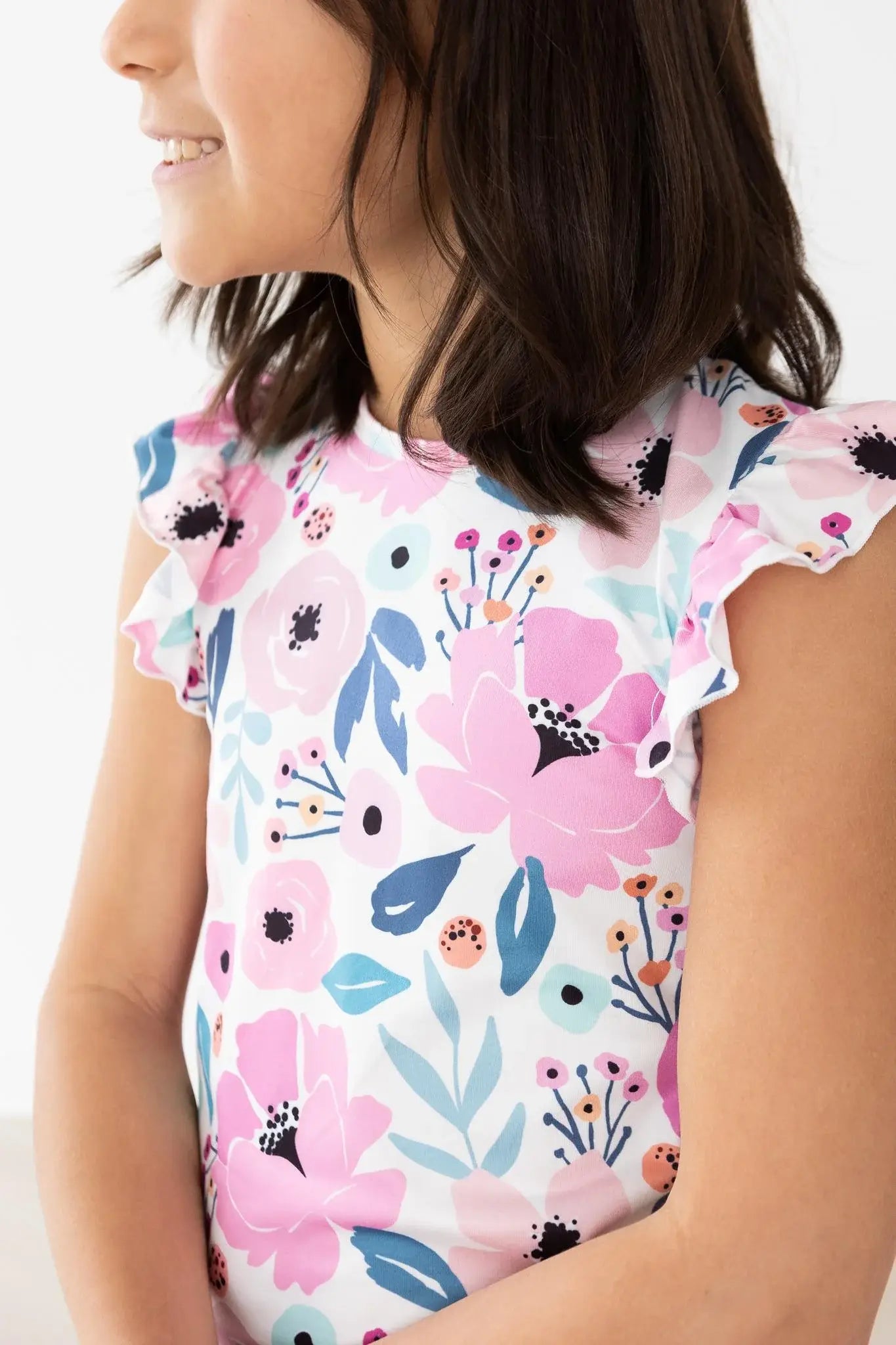 Pretty in Purple S/S Ruffle Tee - Mila & Rose ® - Flyclothing LLC