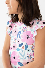 Pretty in Purple S/S Ruffle Tee - Mila & Rose ® - Flyclothing LLC