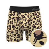 The Primal Passion | Naughty Cheetah Print Ball Hammock® Pouch Underwear With Fly - Shinesty - Flyclothing LLC