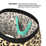 The Primal Passion | Naughty Cheetah Print Ball Hammock® Pouch Underwear With Fly - Shinesty - Flyclothing LLC