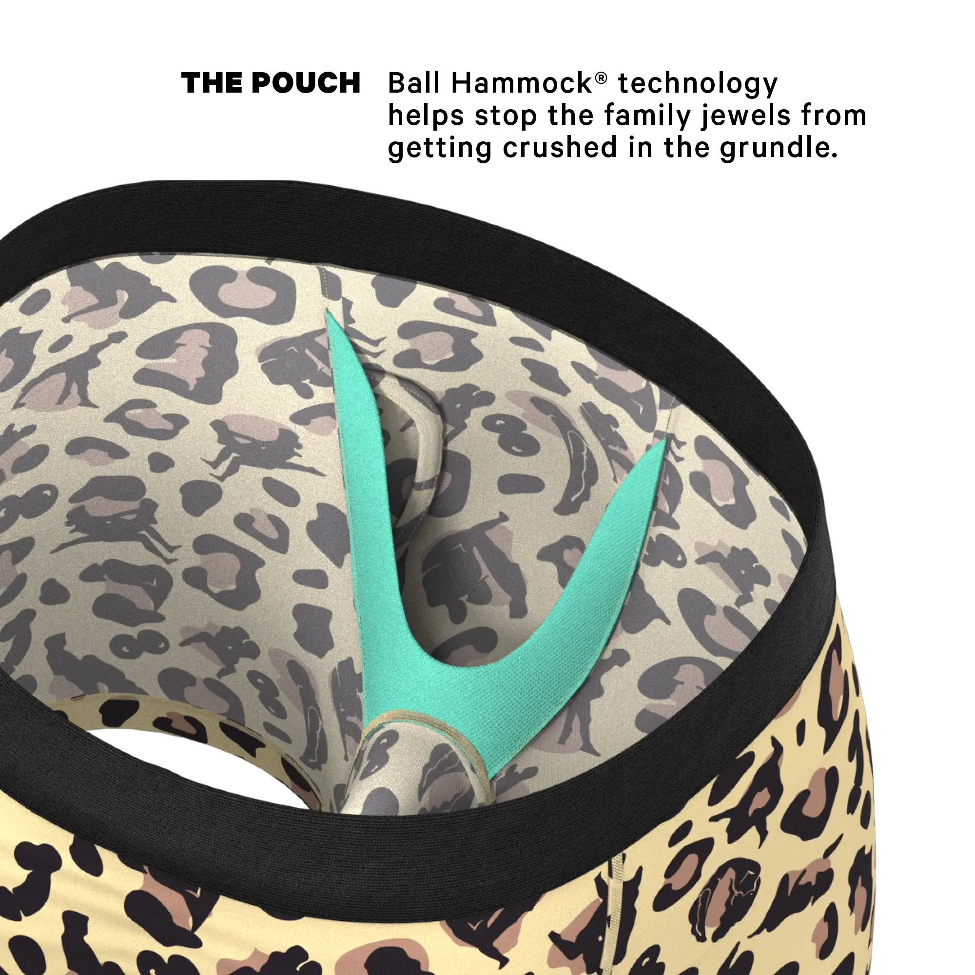 The Primal Passion | Naughty Cheetah Print Ball Hammock® Pouch Underwear With Fly - Shinesty - Flyclothing LLC