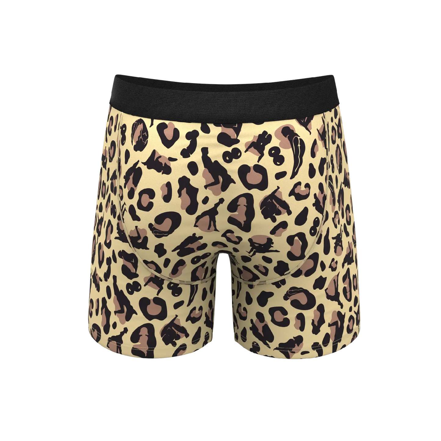 The Primal Passion | Naughty Cheetah Print Ball Hammock® Pouch Underwear With Fly - Shinesty - Flyclothing LLC