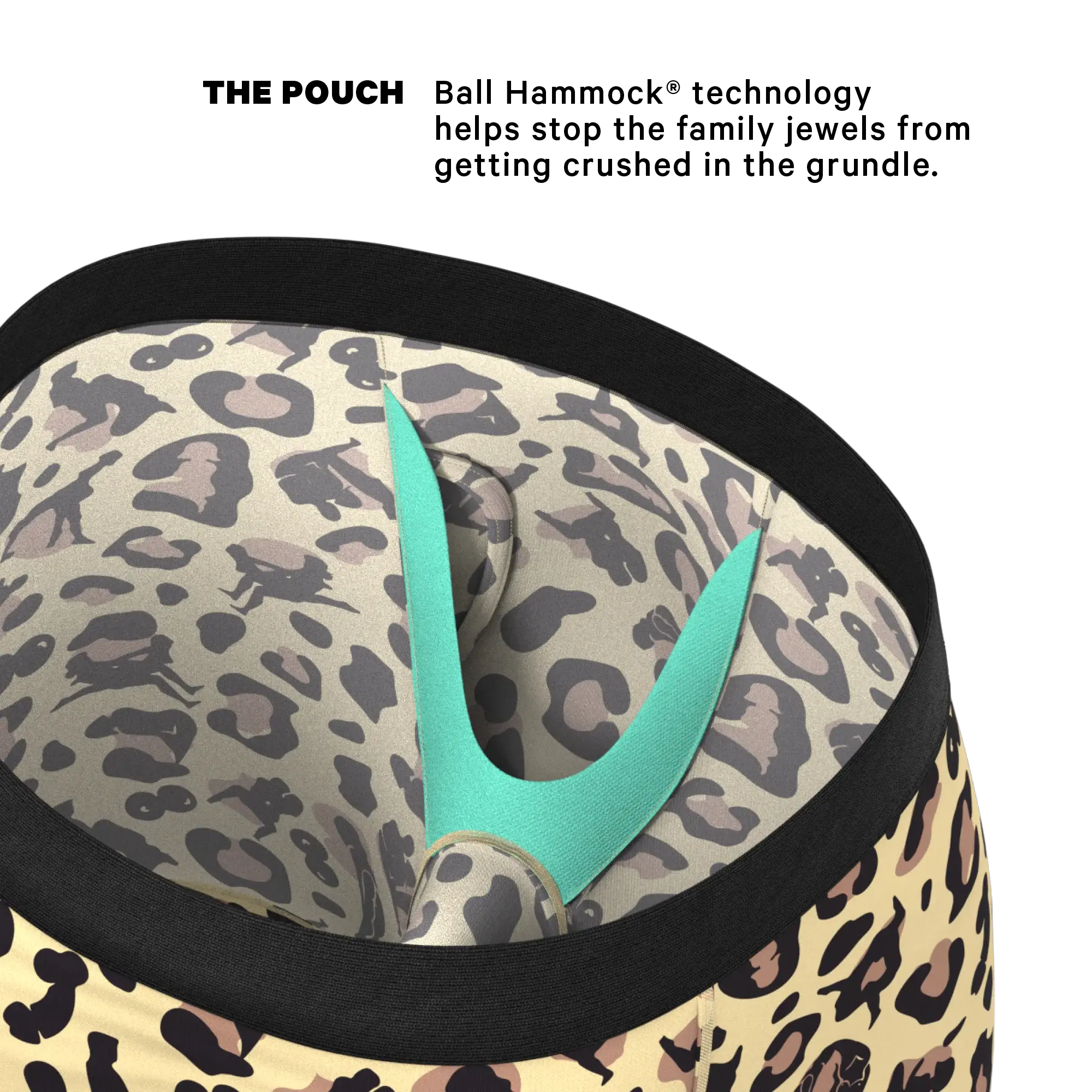 The Primal Passion | Naughty Cheetah Print Long Leg Ball Hammock® Pouch Underwear With Fly - Shinesty - Flyclothing LLC