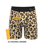 The Primal Passion | Naughty Cheetah Print Long Leg Ball Hammock® Pouch Underwear With Fly