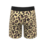 The Primal Passion | Naughty Cheetah Print Long Leg Ball Hammock® Pouch Underwear With Fly - Shinesty - Flyclothing LLC