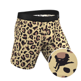 The Primal Passion | Naughty Cheetah Print Long Leg Ball Hammock® Pouch Underwear With Fly