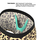 The Primal Passion | Naughty Cheetah Print Ball Hammock® Pouch Underwear - Shinesty - Flyclothing LLC