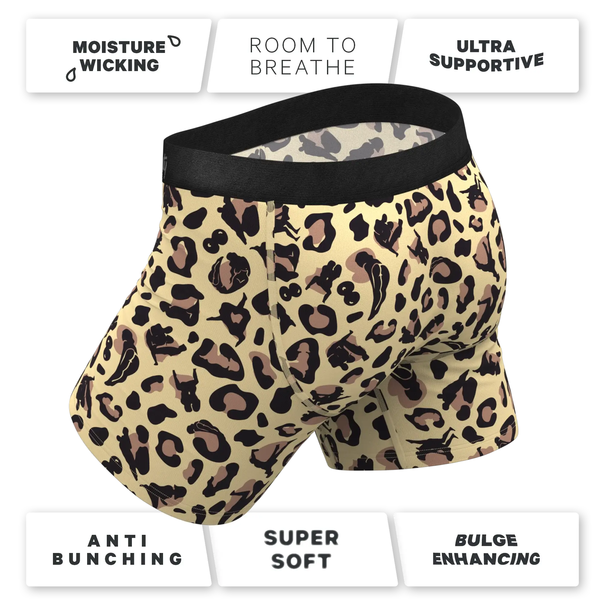 The Primal Passion | Naughty Cheetah Print Ball Hammock® Pouch Underwear - Shinesty - Flyclothing LLC