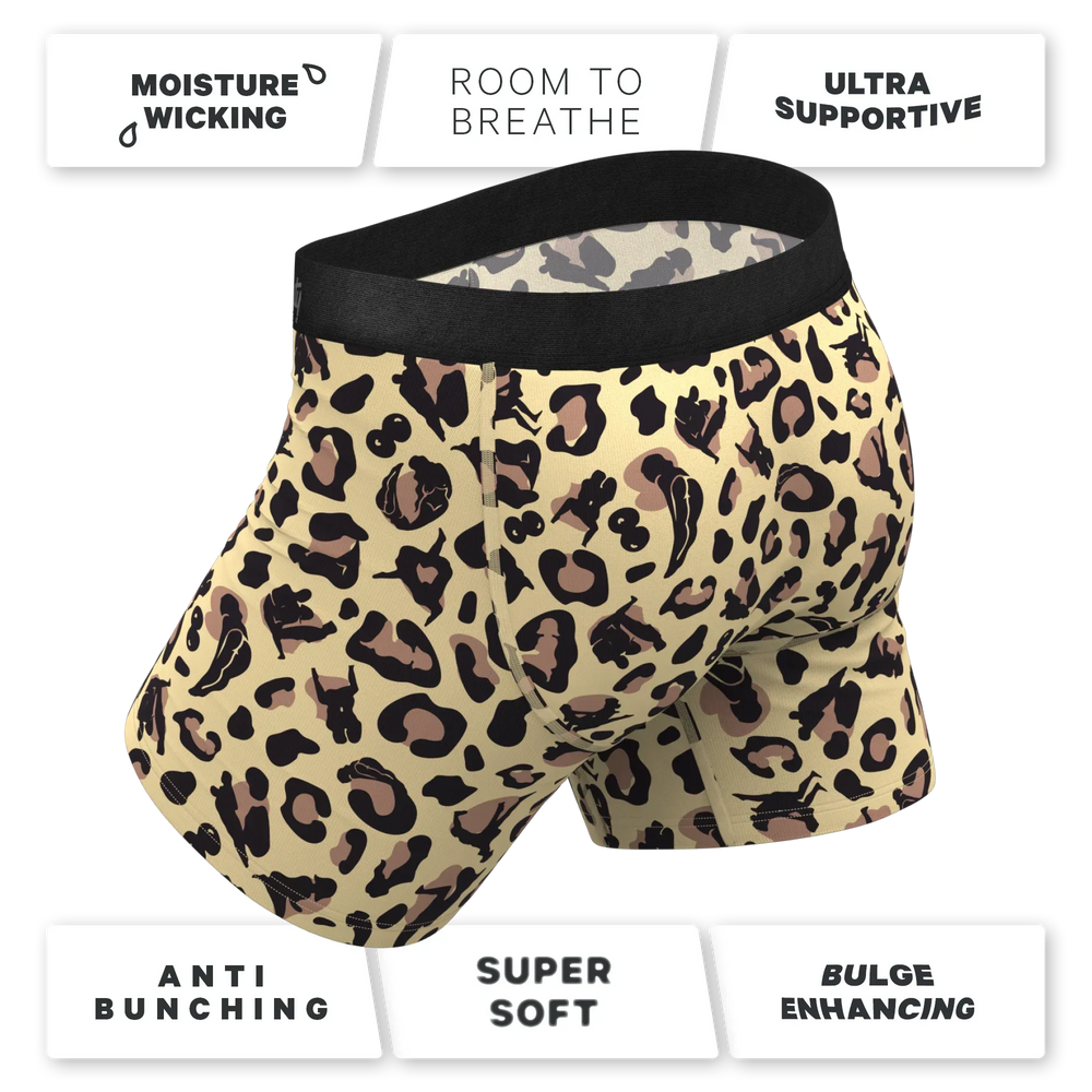 The Primal Passion | Naughty Cheetah Print Ball Hammock® Pouch Underwear - Shinesty - Flyclothing LLC