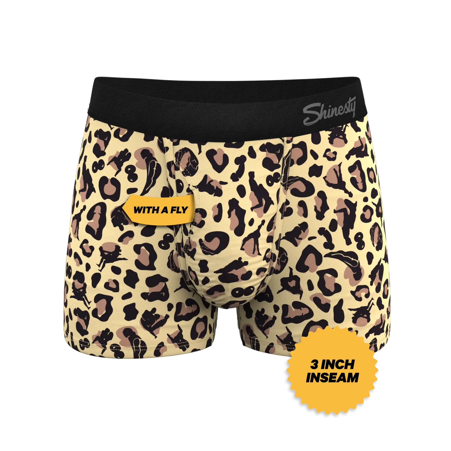The Primal Passion | Naughty Cheetah Print Ball Hammock® Pouch Trunks Underwear - Shinesty - Flyclothing LLC