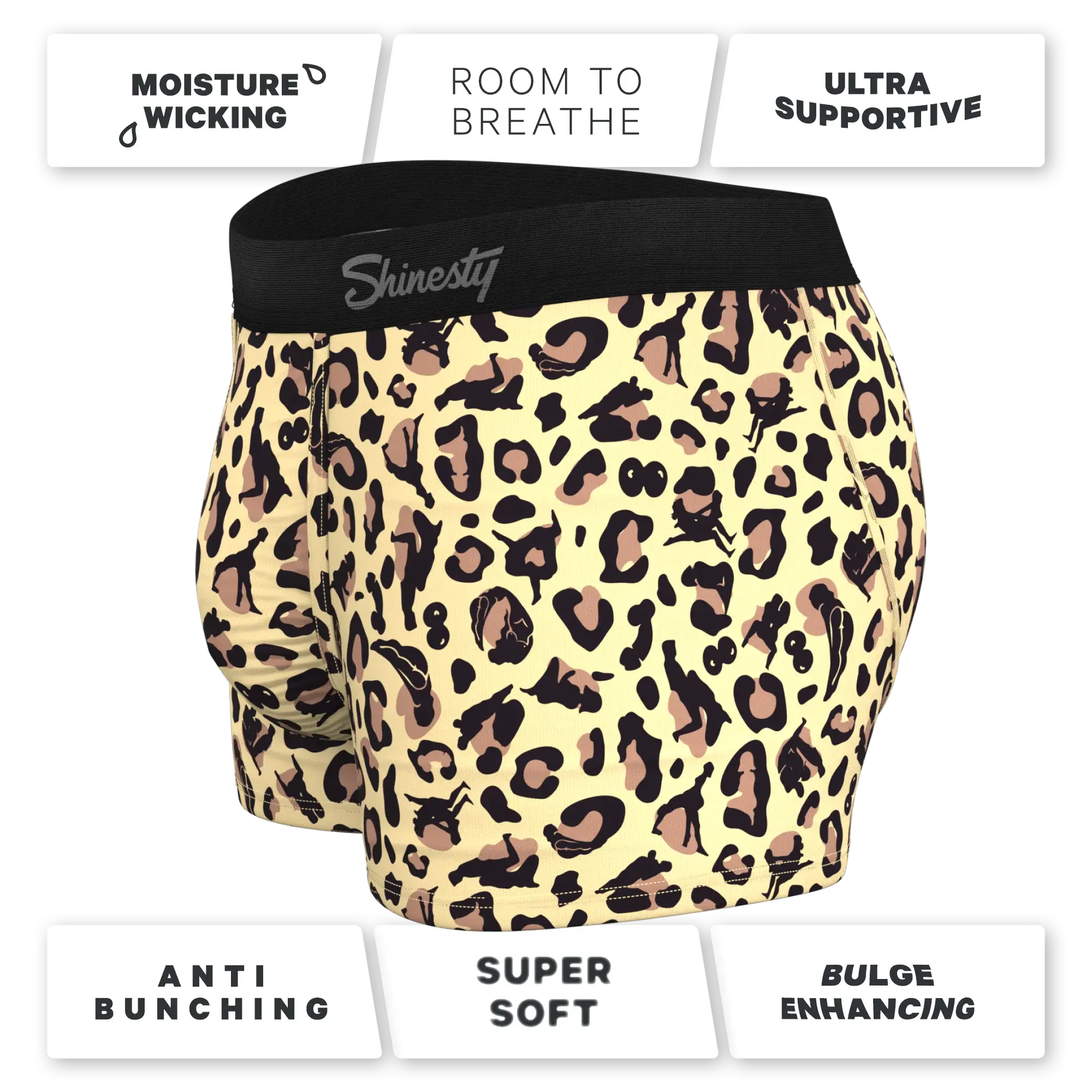 The Primal Passion | Naughty Cheetah Print Ball Hammock® Pouch Trunks Underwear - Shinesty - Flyclothing LLC