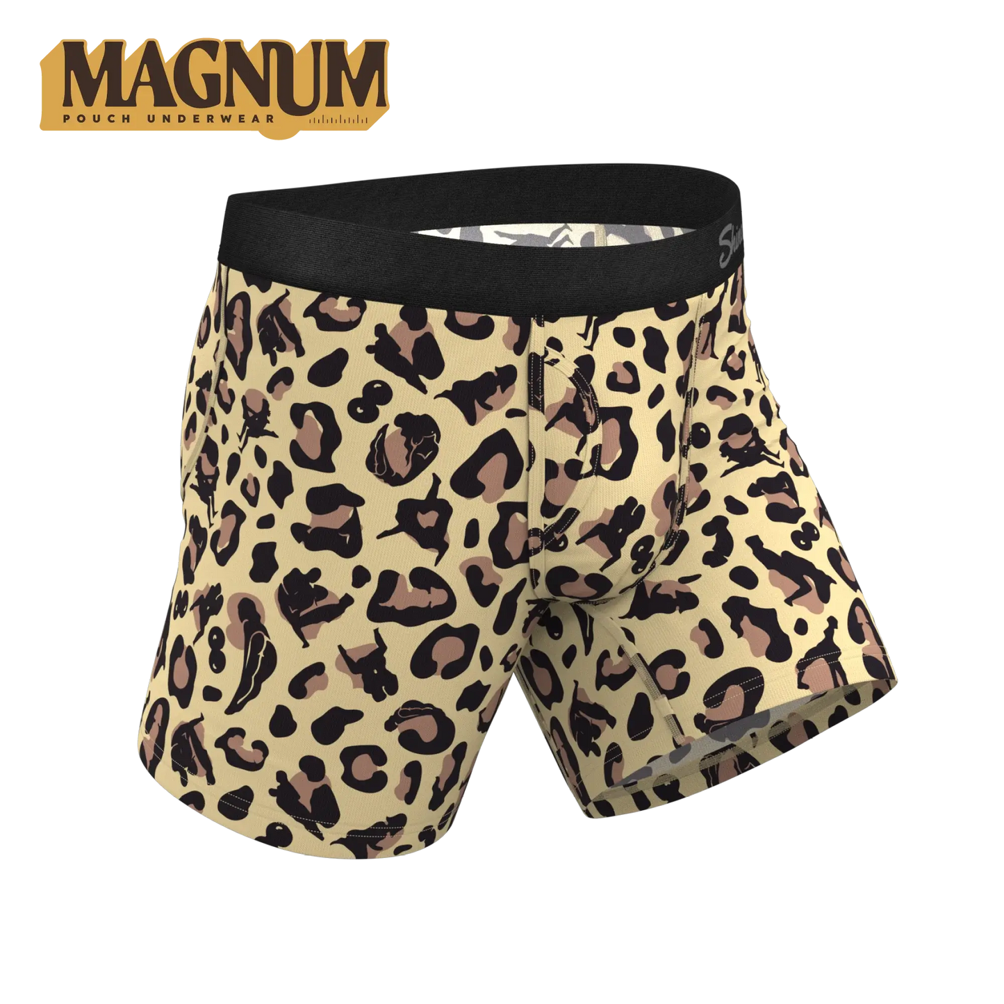 The Primal Passion | Naughty Cheetah Print Ball Hammock® Magnum Big Pouch Underwear - Shinesty - Flyclothing LLC