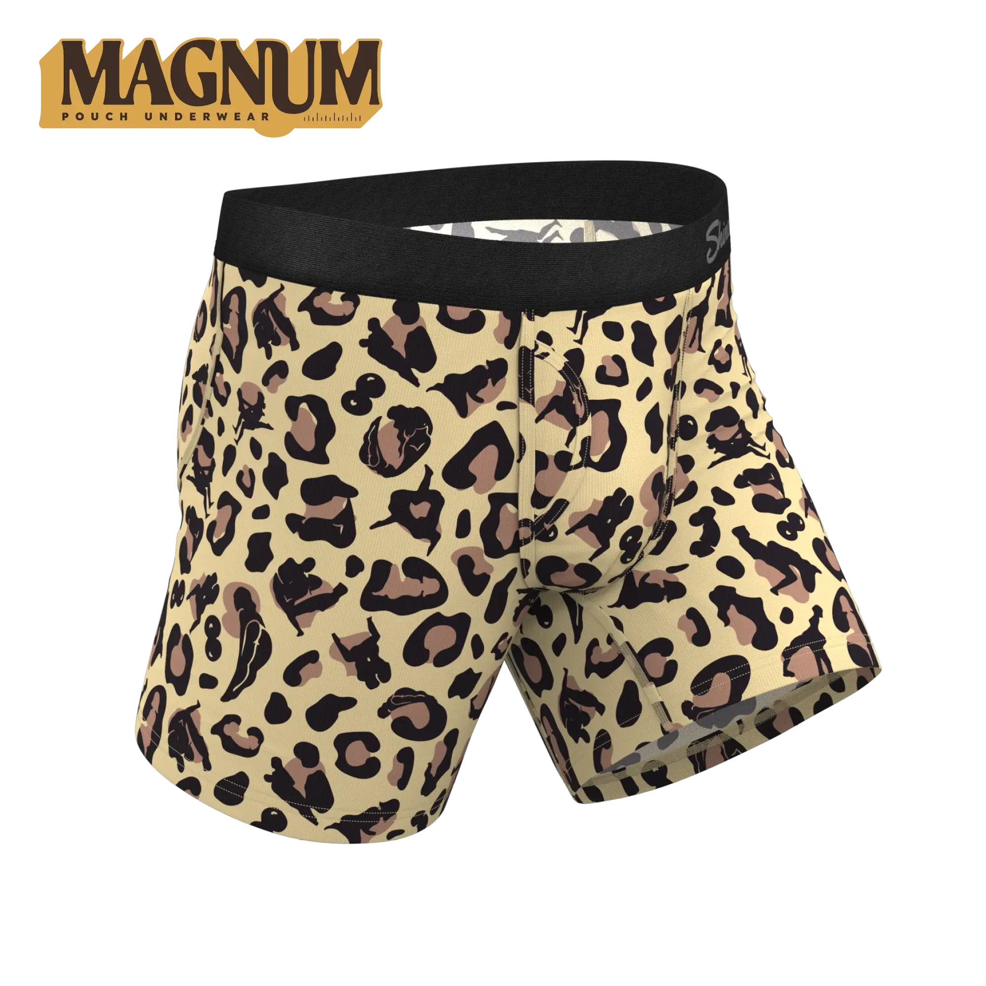 The Primal Passion | Naughty Cheetah Print Ball Hammock® Magnum Big Pouch Underwear - Shinesty - Flyclothing LLC