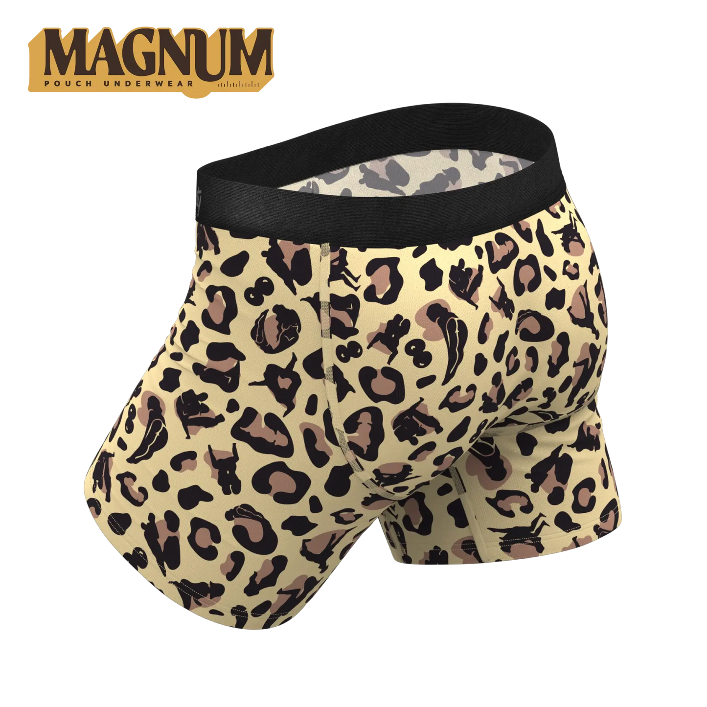 The Primal Passion | Naughty Cheetah Print Ball Hammock® Magnum Big Pouch Underwear - Shinesty - Flyclothing LLC