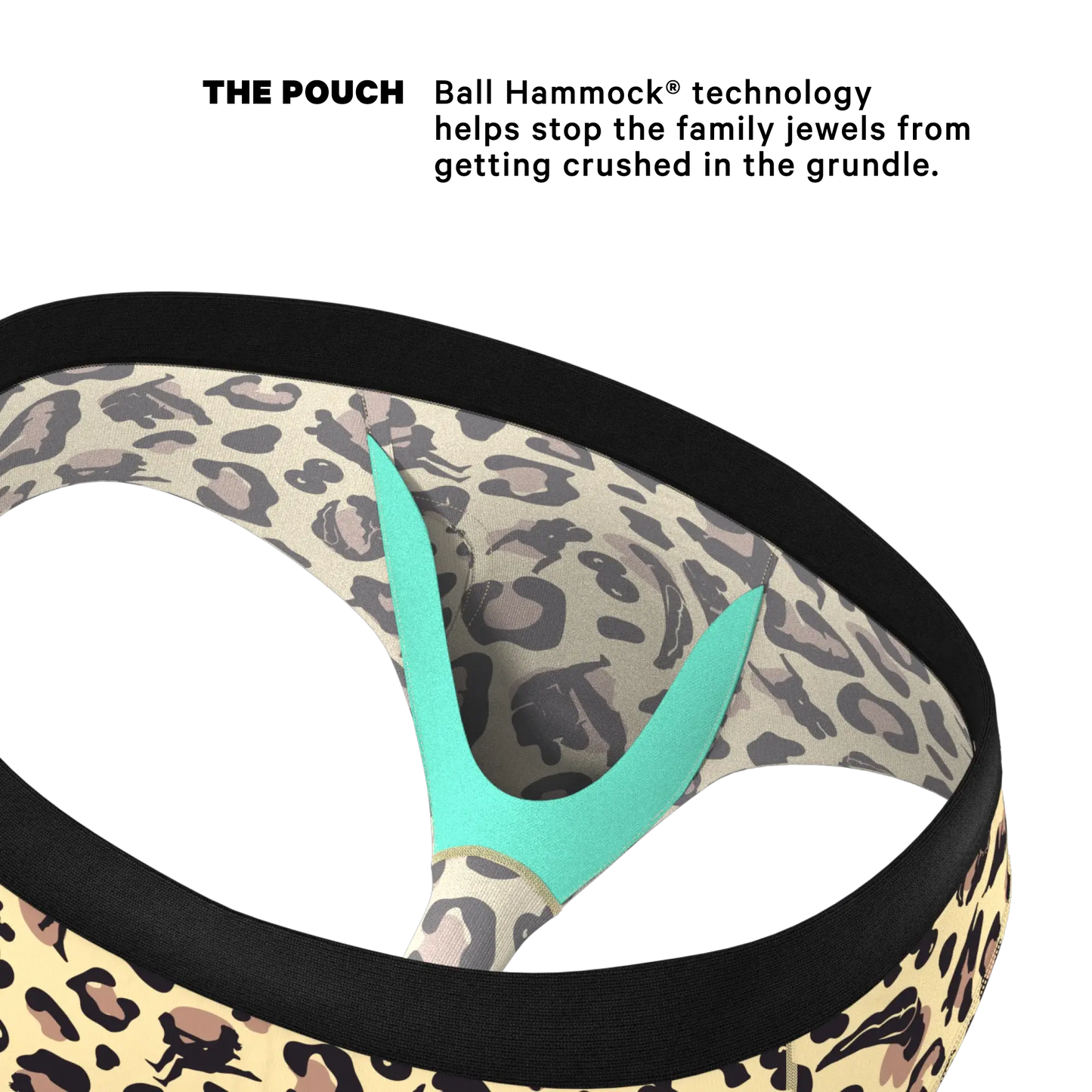 The Primal Passion | Naughty Cheetah Print Ball Hammock® Pouch Underwear Briefs - Shinesty - Flyclothing LLC