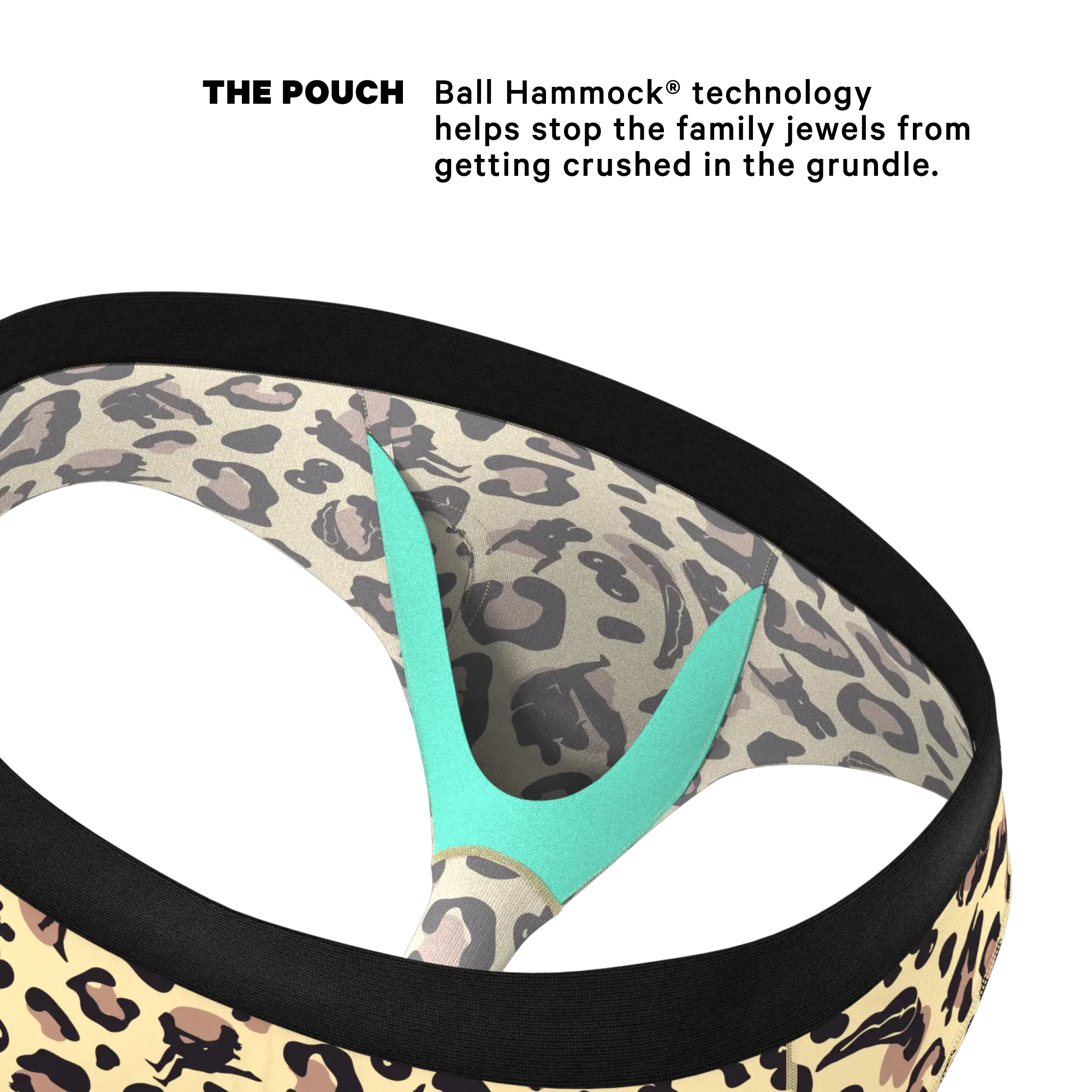 The Primal Passion | Naughty Cheetah Print Ball Hammock® Pouch Underwear Briefs - Shinesty - Flyclothing LLC