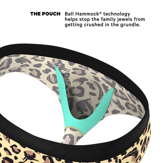 The Primal Passion | Naughty Cheetah Print Ball Hammock® Pouch Underwear Briefs