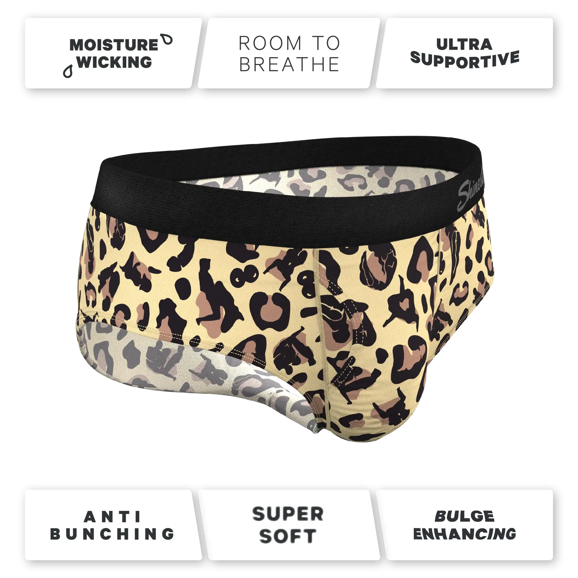 The Primal Passion | Naughty Cheetah Print Ball Hammock® Pouch Underwear Briefs - Shinesty - Flyclothing LLC