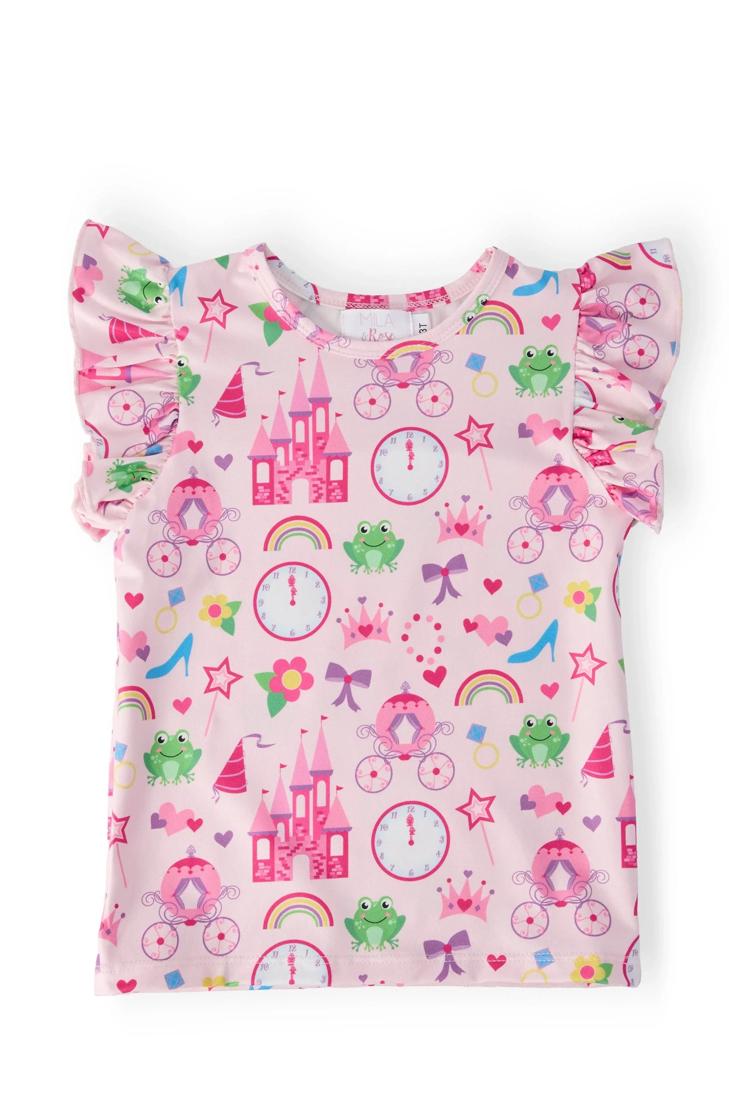 Princess & the Froggie S/S Ruffle Tee - Mila & Rose ® - Flyclothing LLC