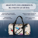 AWST Int'l Lila Horses in Blankets Gear Bag - Breeches.com - Flyclothing LLC
