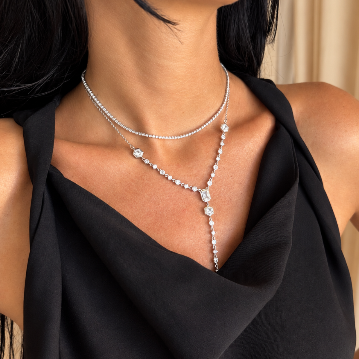 Arielle Lariat Necklace - Brook & Bloom - Flyclothing LLC