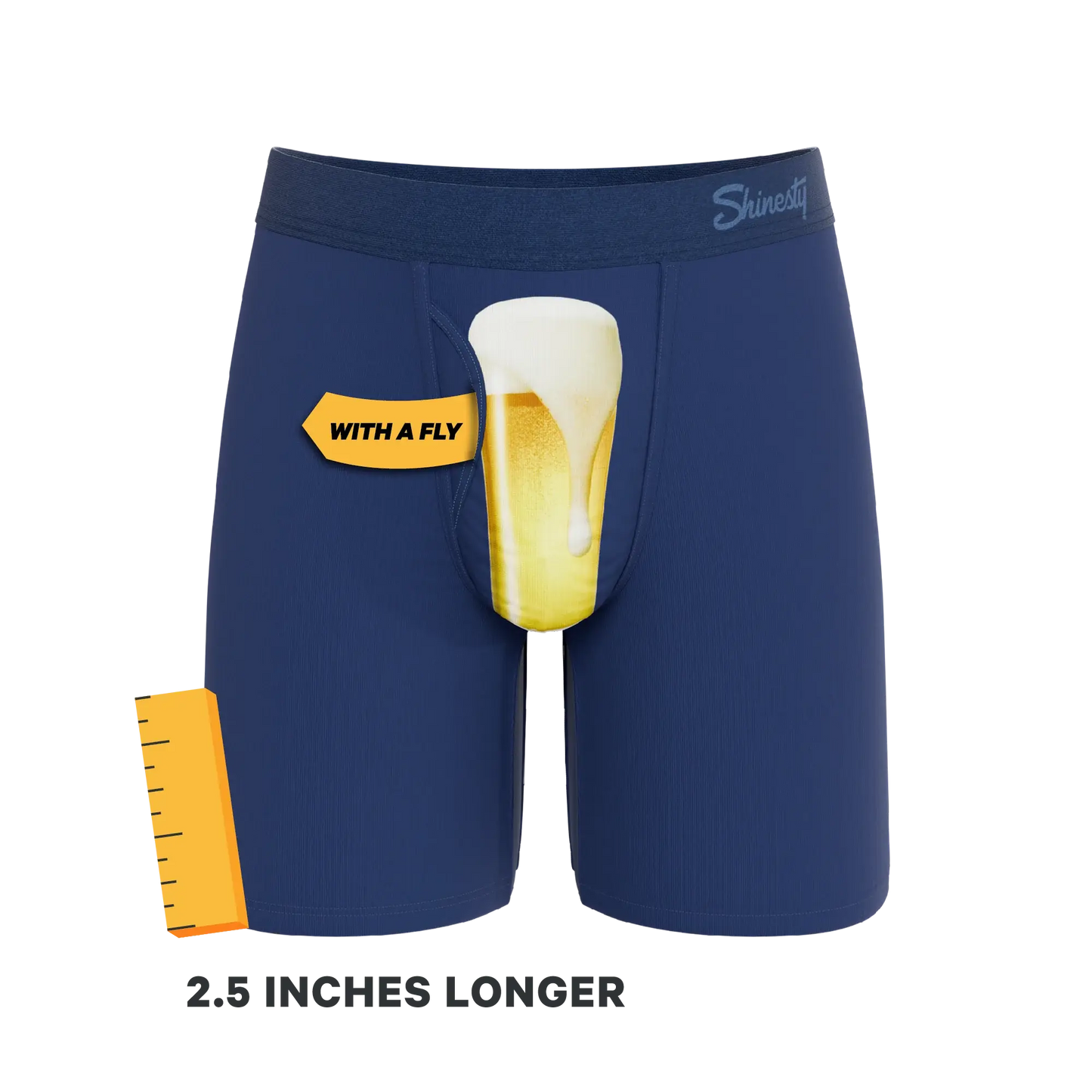 The Proper Pint | Beer Glass Long Leg Ball Hammock® Pouch Underwear With Fly - Shinesty - Flyclothing LLC