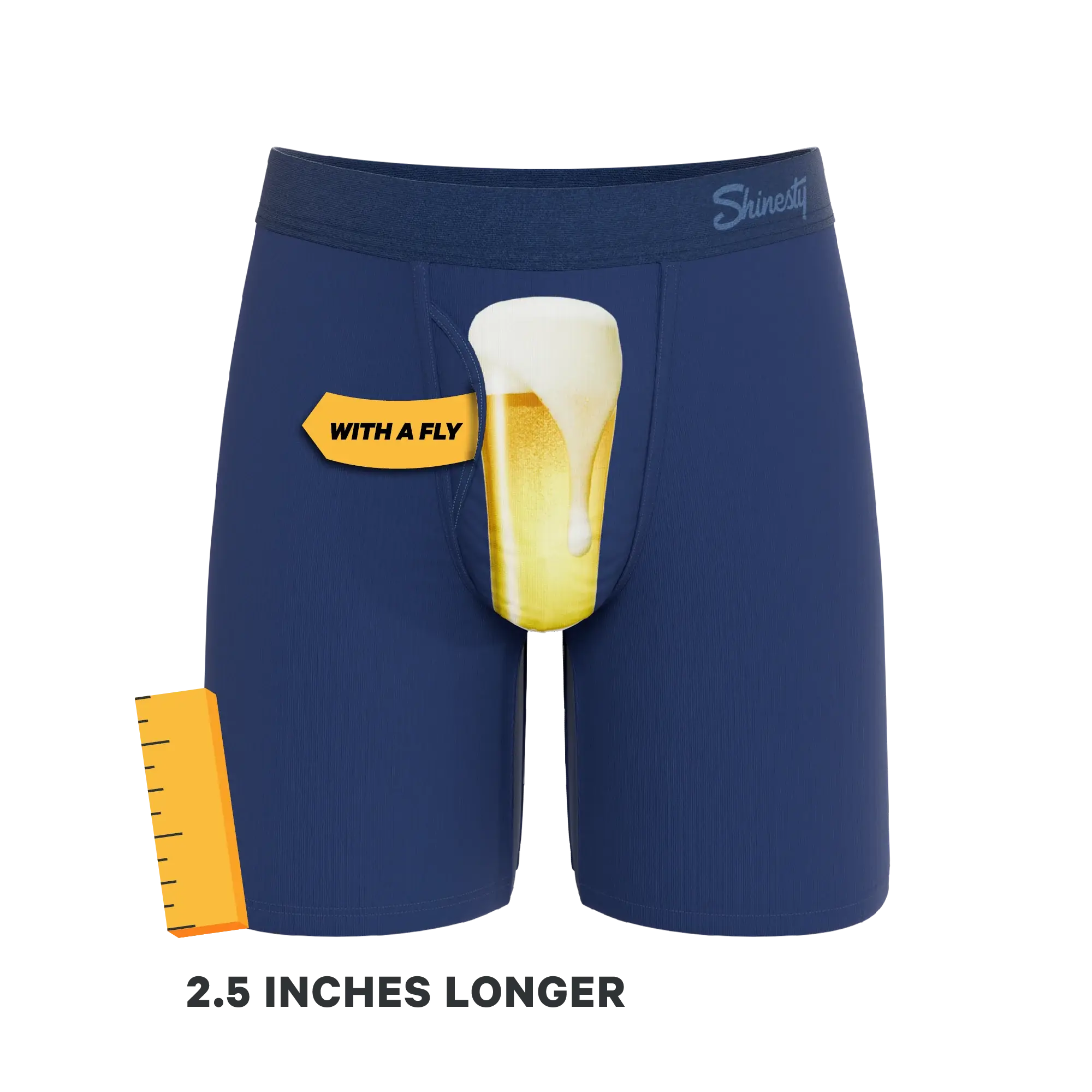 The Proper Pint | Beer Glass Long Leg Ball Hammock® Pouch Underwear With Fly - Shinesty - Flyclothing LLC