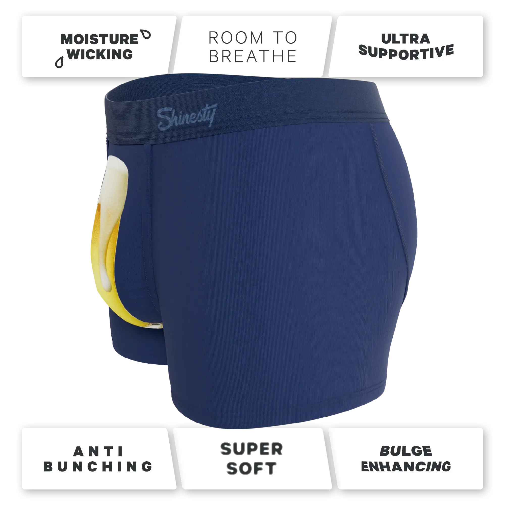 The Proper Pint | Beer Glass Ball Hammock® Pouch Trunks Underwear - Shinesty - Flyclothing LLC