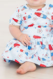 Proudly Patriotic S/S Twirl Bodysuit