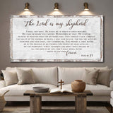 Psalm 23 - The Lord Is My Shepherd Sign III - Tailored Canvases - Flyclothing LLC