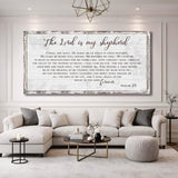 Psalm 23 - The Lord Is My Shepherd Sign III - Tailored Canvases - Flyclothing LLC