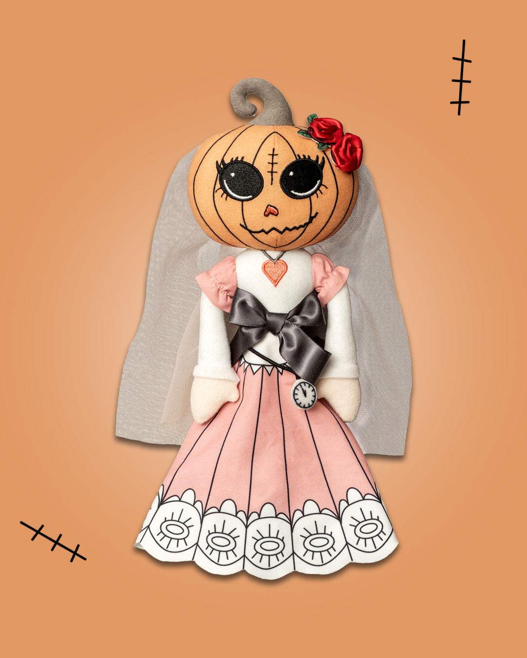 Pumkinella Plush. Glow in the dark watch - Alchemy of England - Flyclothing LLC