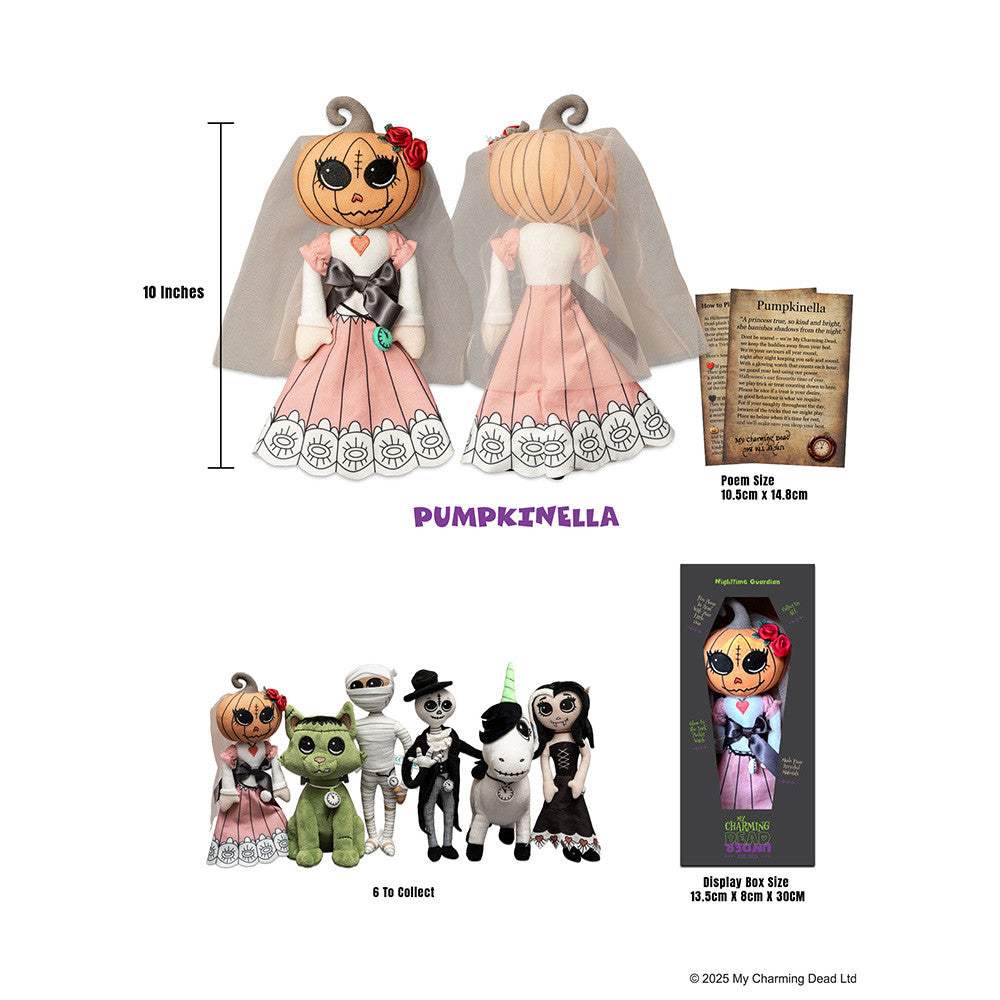 Pumkinella Plush. Glow in the dark watch - Alchemy of England - Flyclothing LLC