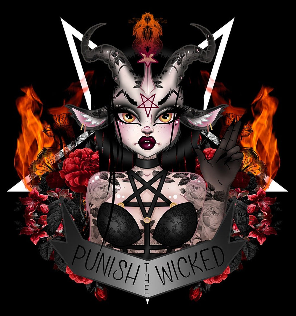 Black Market Art Company Punish The Wicked Print
