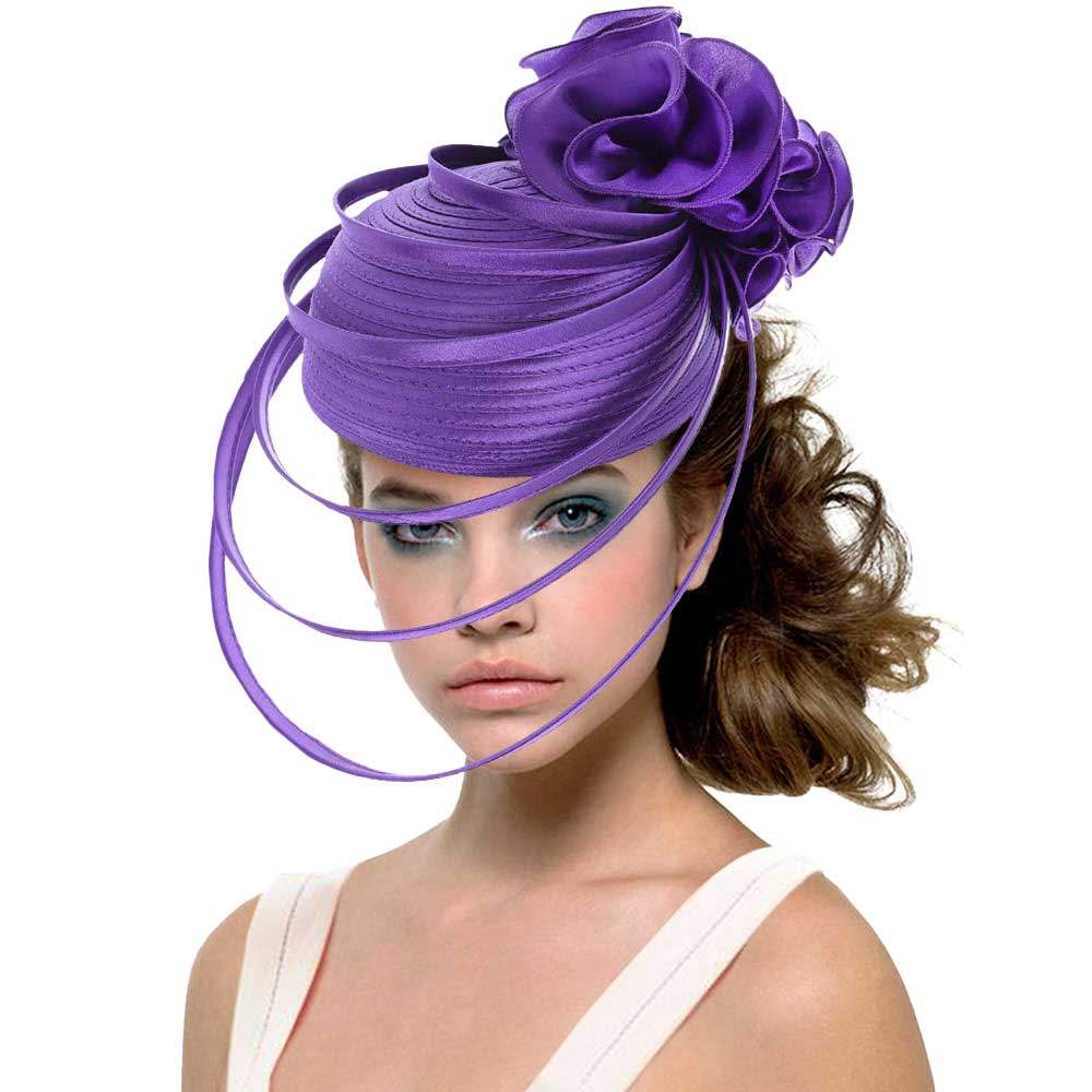 Fabric Pointed Elastic String Dressy Hat - Madeline Love - Flyclothing LLC