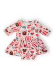 Puppy Love 3/4 Sleeve Twirl Bodysuit - Mila & Rose ® - Flyclothing LLC