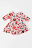Puppy Love 3/4 Sleeve Twirl Bodysuit - Mila & Rose ® - Flyclothing LLC