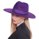 Bow Band Pointed Solid Panama Hat - Madeline Love - Flyclothing LLC