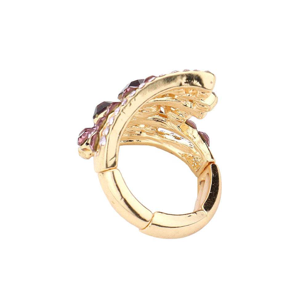 Bubble Stone Cluster Stretch Ring - Madeline Love - Flyclothing LLC