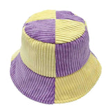 Colorblock Corduroy Bucket Hat - Madeline Love - Flyclothing LLC